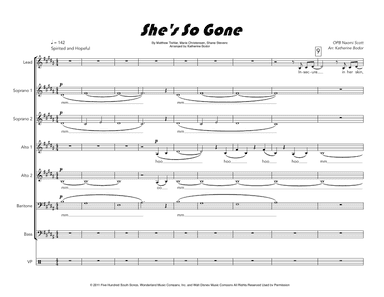 She's So Gone (arr. Katherine Bodor)