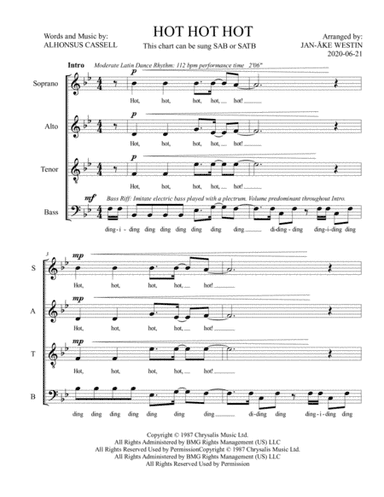Hot Hot Hot (arr. Jan-Ake Westin)