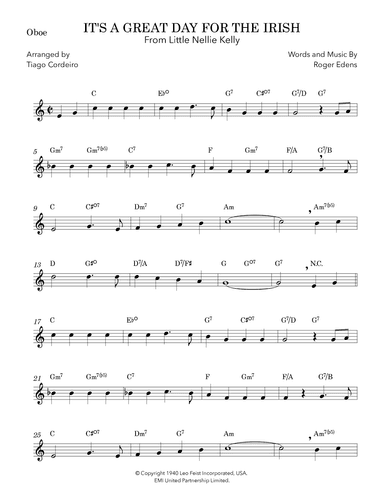 It's A Great Day For The Irish (arr. Tiago Cordeiro)