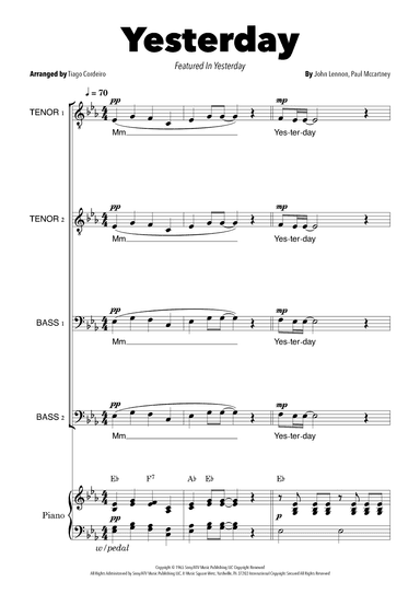 Yesterday (arr. Tiago Cordeiro)