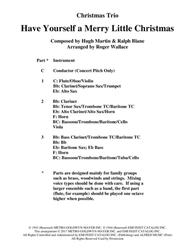 Have Yourself A Merry Little Christmas (arr. Roger Wallace)