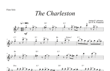 The Charleston (Flute Solo) (arr. P. R. Frederick)