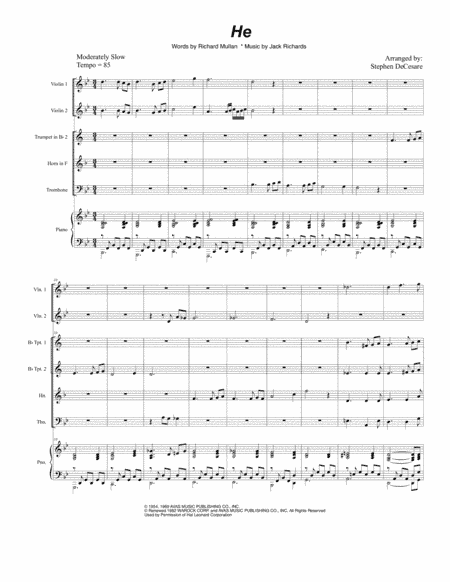 He (arr. Stephen DeCesare)