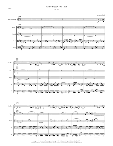 Every Breath You Take (arr. Fernando Britto)