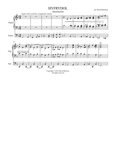 Hyfrydol - Introduction (arr. David Harrison)