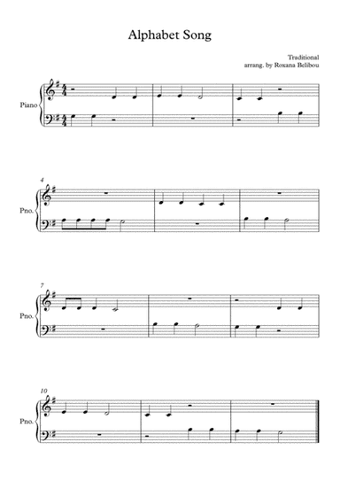 Alphabet Song (arr. Roxana Belibou)
