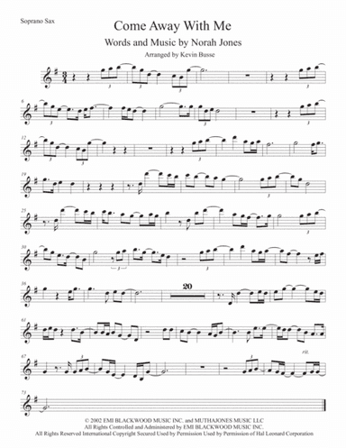 Come Away With Me (arr. Kevin Busse)