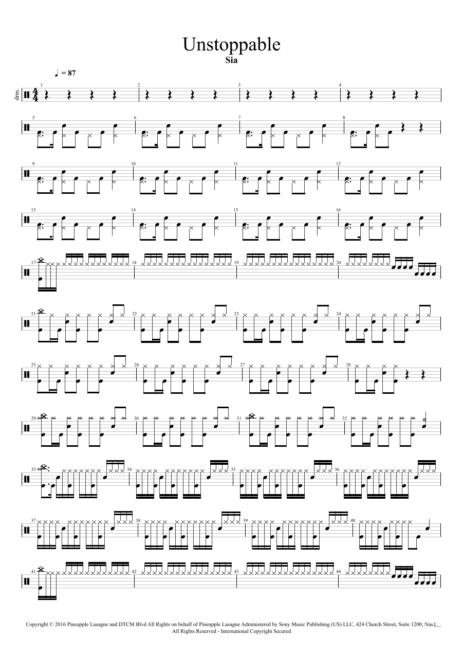 Unstoppable (arr. Cyril Mayer)