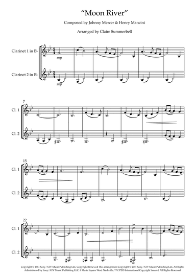 Moon River (arr. Claire Summerbell)