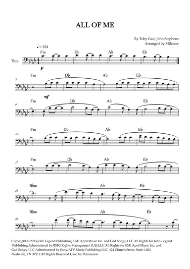 All Of Me (arr. Milanov)