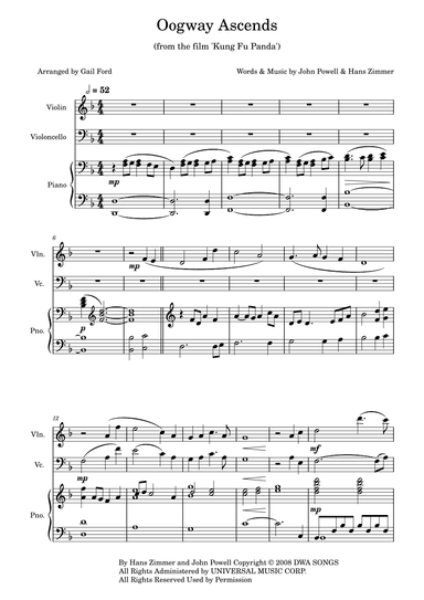 Oogway Ascends (arr. Gail Ford)