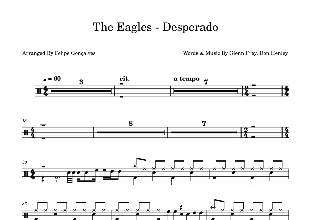Desperado (arr. Felipe Gonçalves)