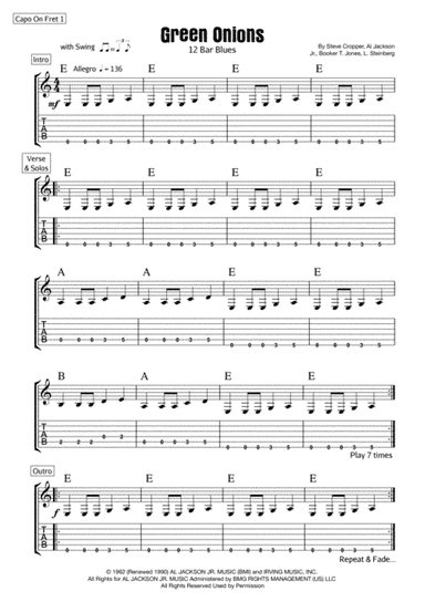 Green Onions (arr. Ben Garraway)