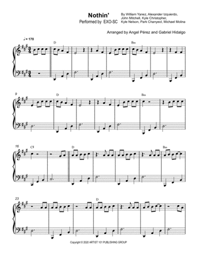 Nothin' (arr. Angel Pérez, Gabriel Hidalgo)