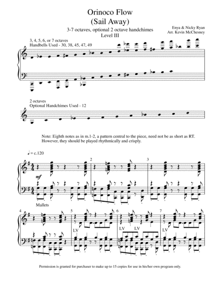 Orinoco Flow (arr. Kevin McChesney)