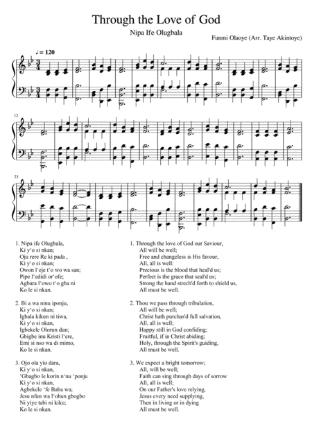 Through the love of God