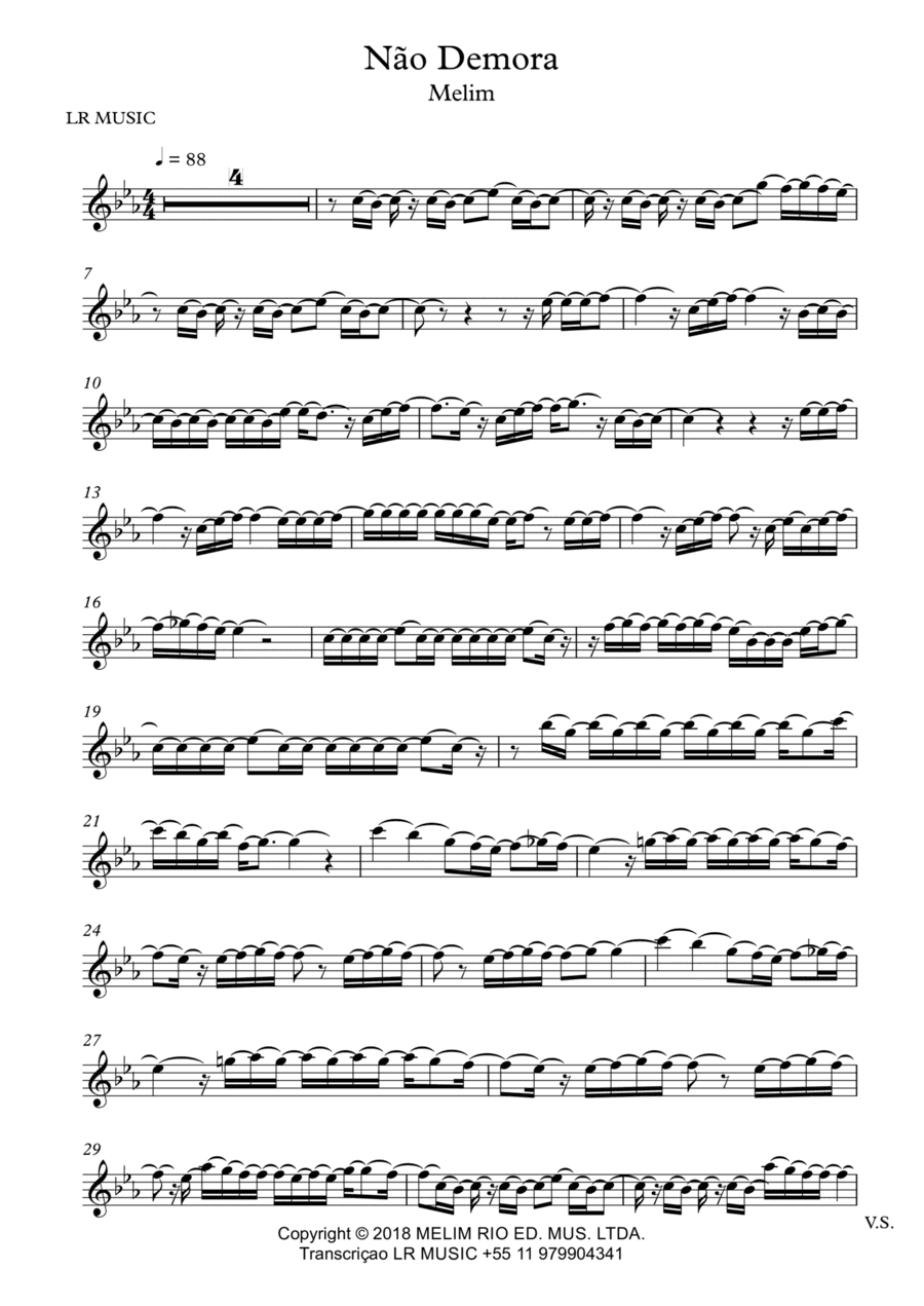 Nao Demora (arr. Lucas Rocha)