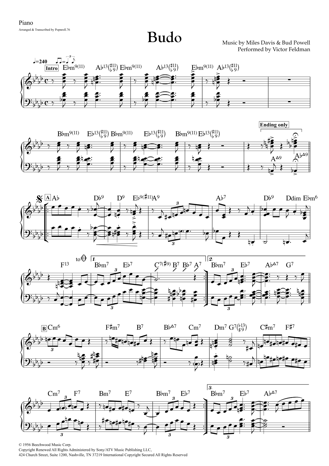 Budo (arr. Popnroll 1976)