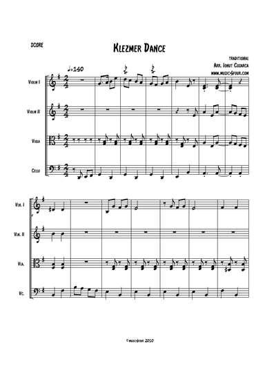 Klezmer Dance (arr. Ionut Cosarca)