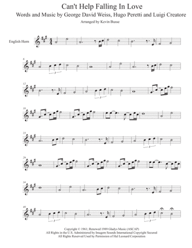 Can't Help Falling In Love (arr. Kevin Busse)