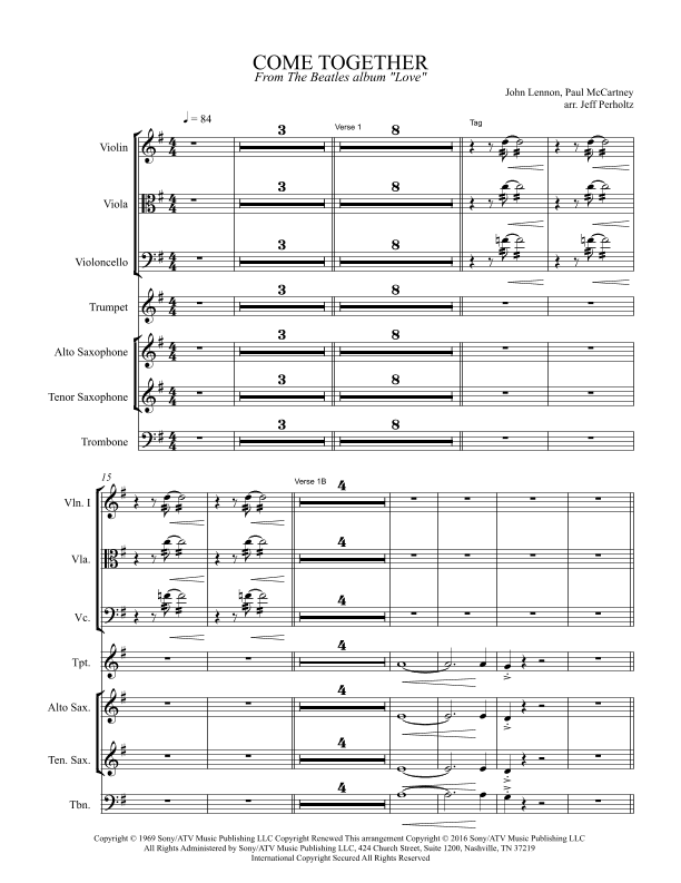 Come Together (arr. Jeff Perholtz)