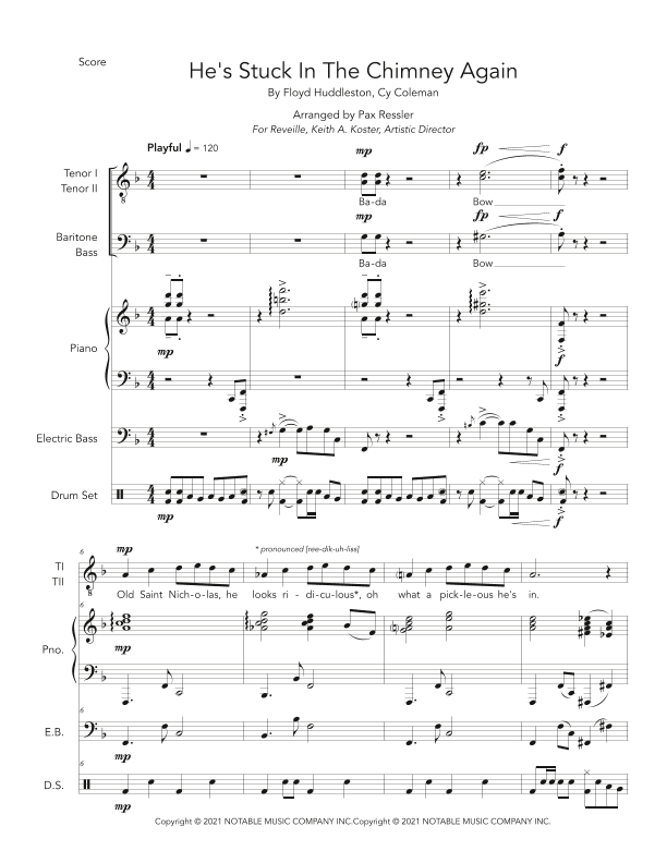 He's Stuck In The Chimney Again (arr. Pax Ressler)