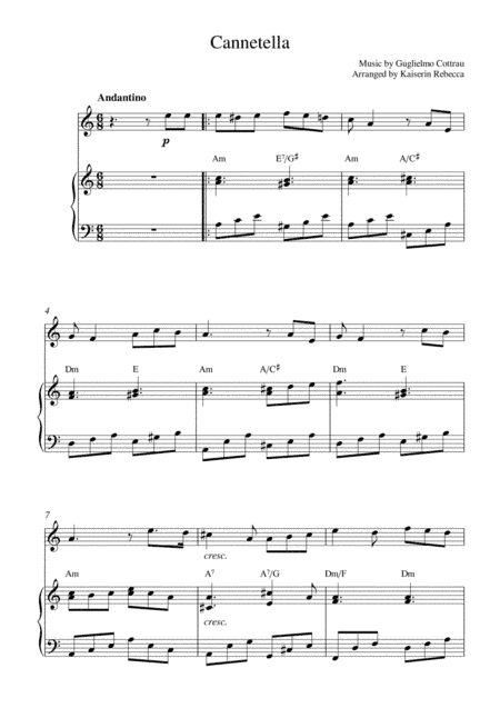 Cannetella (arr. Kaiserin Rebecca)