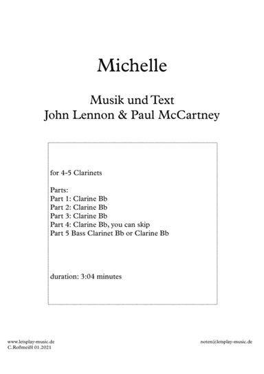Michelle (arr. Christian Roßmeißl)