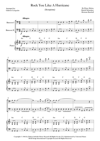 Rock You Like A Hurricane (arr. Gildson Cerqueira)