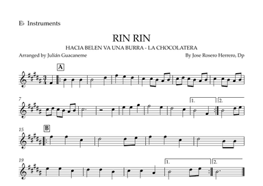 Rin Rin (arr. Julián Guacaneme)