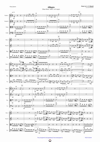 Allegro (Water Music) (arr. Josef STASTNY)