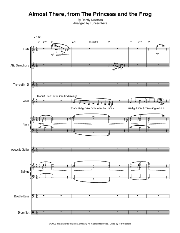 Almost There, from The Princess and the Frog (arr. Tunescribers)