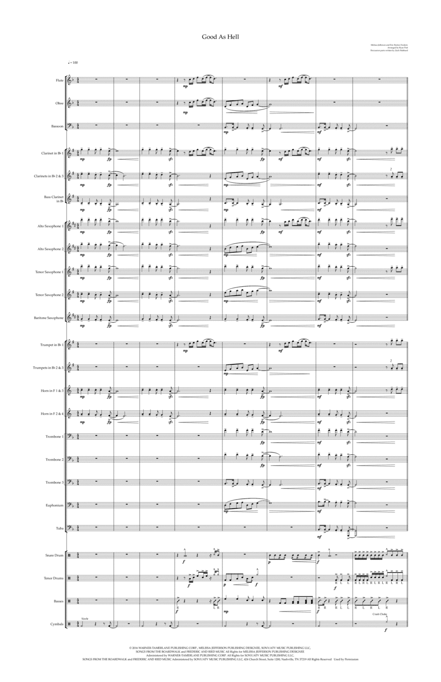 Good As Hell (arr. Ryan Putt)
