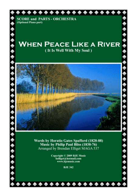 When Peace Like A River (It Is Well With My Soul) - Orchestra Score and Parts PDF (arr. Brendan Elliget)