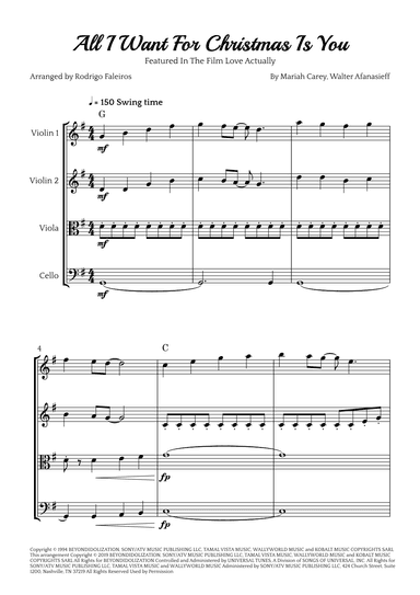 All I Want For Christmas Is You (arr. Rodrigo Faleiros)