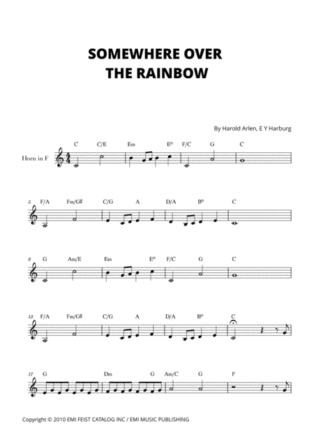 Over The Rainbow (arr. Cadenza Editions)
