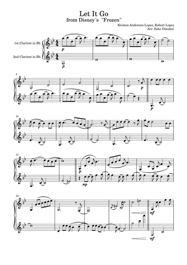 Let It Go (arr. Saho Omukai)