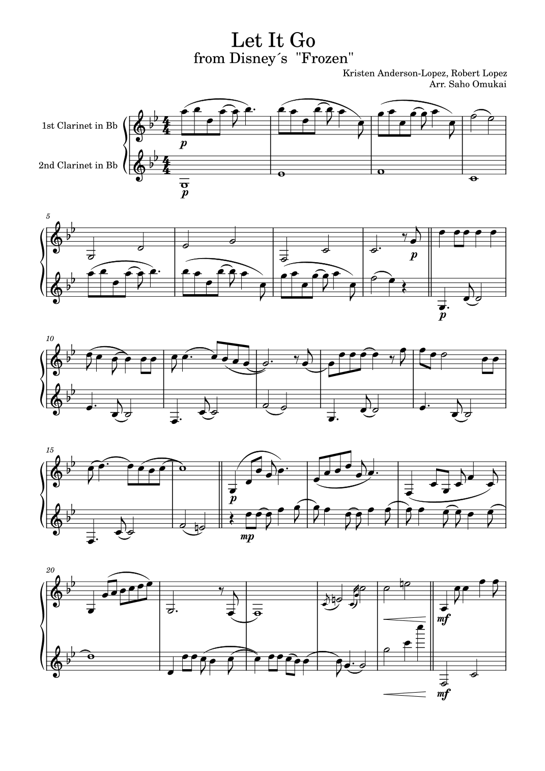 Let It Go (arr. Saho Omukai)