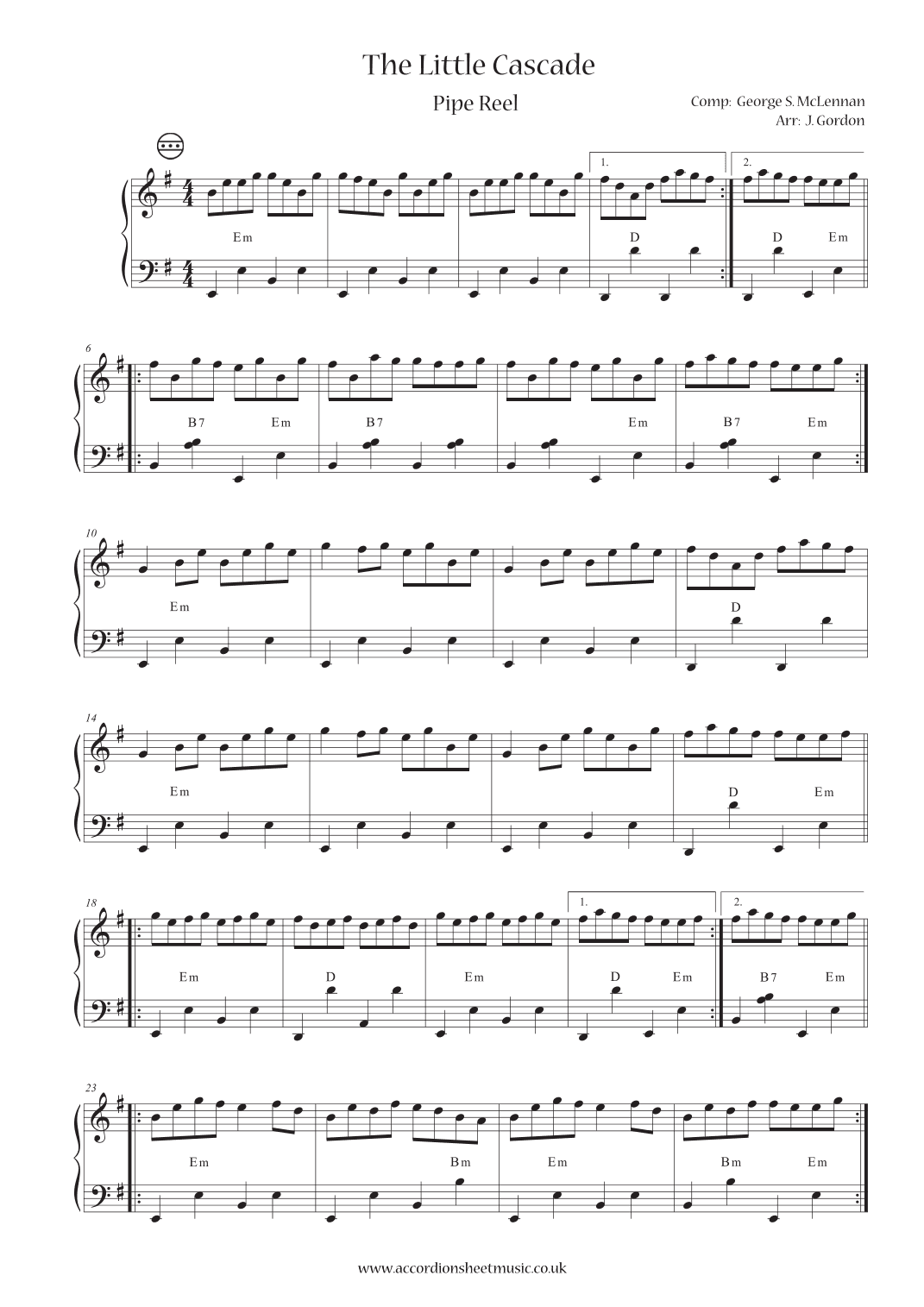 The Little Cascade (arr. Julia Gordon)