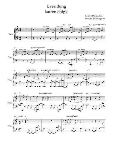 Everything (arr. by ezequiel)