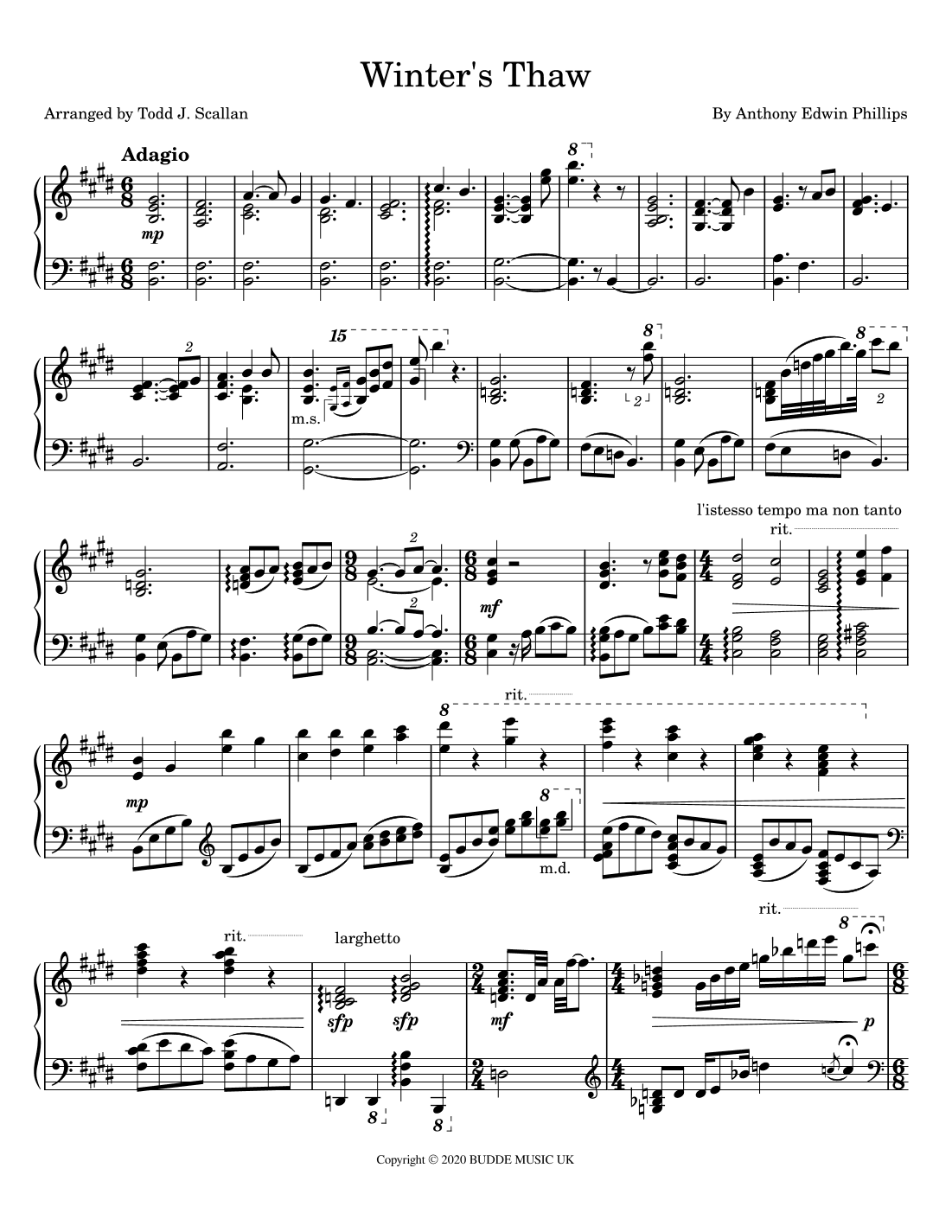 Winter's Thaw (arr. Todd J. Scallan)