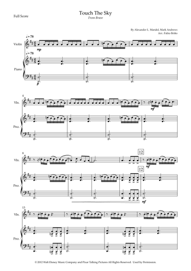 Touch The Sky (arr. Fabio Britto)
