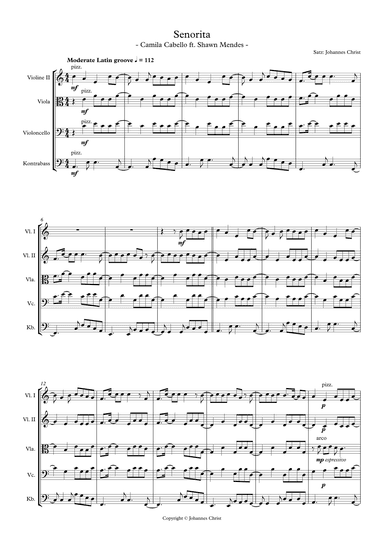 Señorita (arr. Johannes Christ)