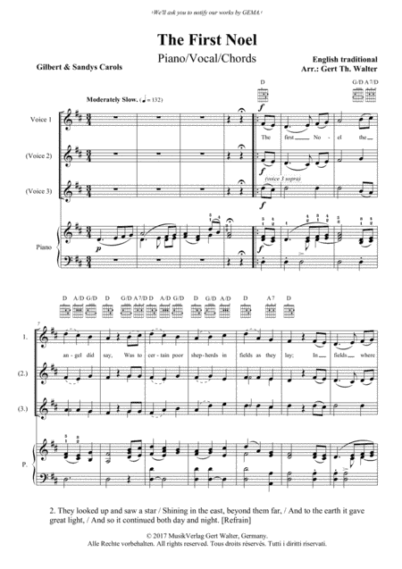 The First Noel (arr. Gert Th. Walter)