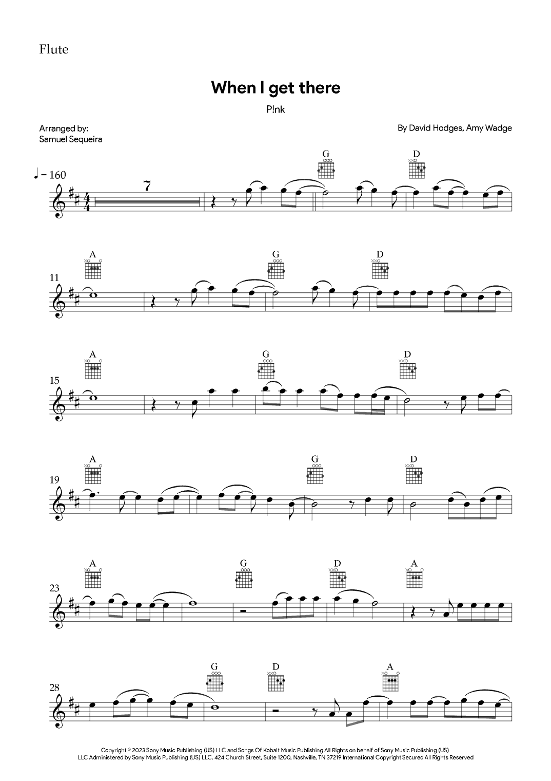When I Get There (arr. Samuel Sequeira)