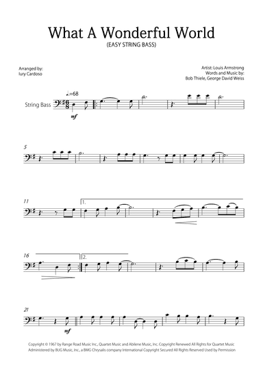 What A Wonderful World (arr. Iury Cardoso)