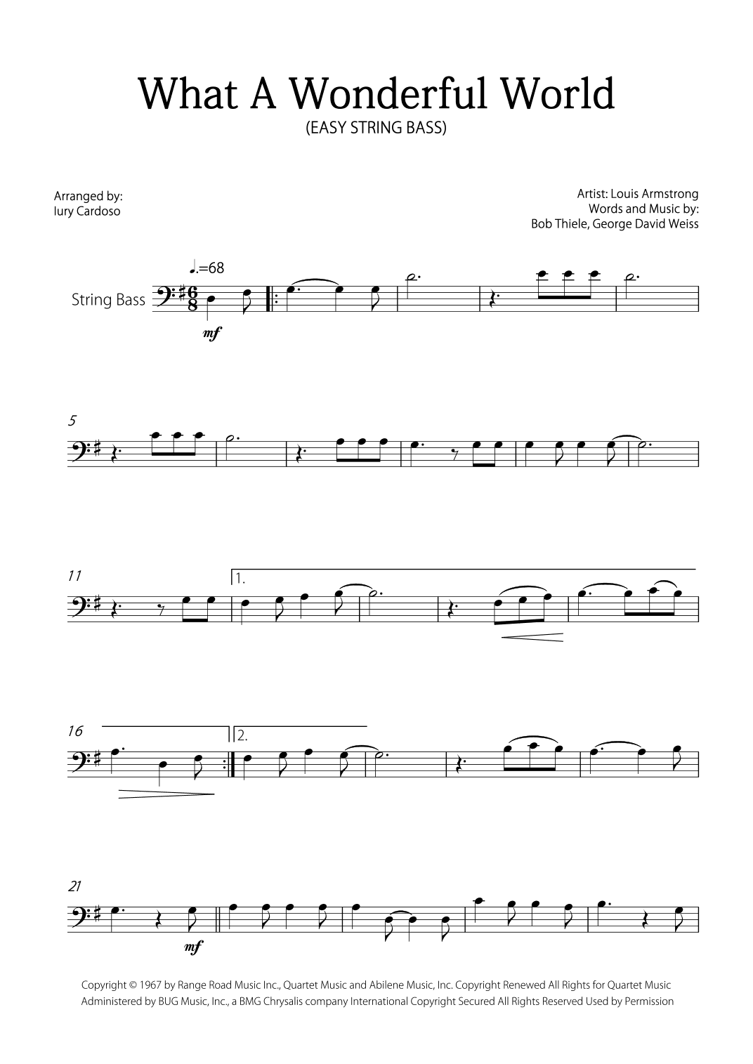 What A Wonderful World (arr. Iury Cardoso)