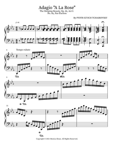 The Sleeping Beauty, Op. 66, Act I,  No. 8a, Pas d'action: Adagio "A La Rose" (arr. M. Sloan)