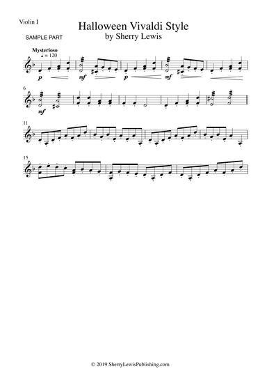 Halloween Vivaldi Style VIOLIN SOLO (for violin solo)