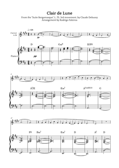 Clair de Lune (arr. Rodrigo Faleiros)